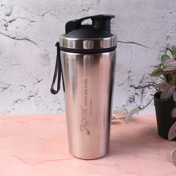 1000ml Stainless Steel Gym Shaker Bottle with Leak-Resistant
